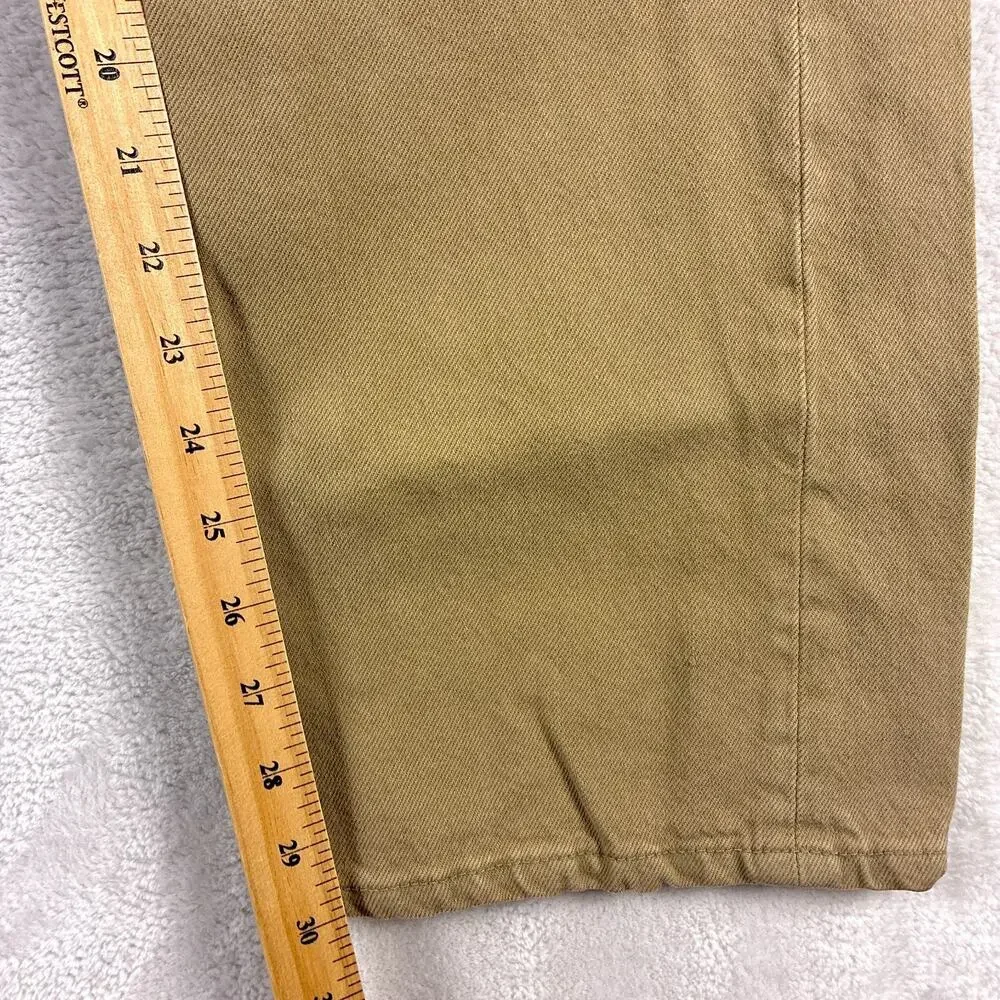 VTG Levis 501 Jeans Men 38x30 (36x30) Beige Button Fly 90s Made in USA 0612